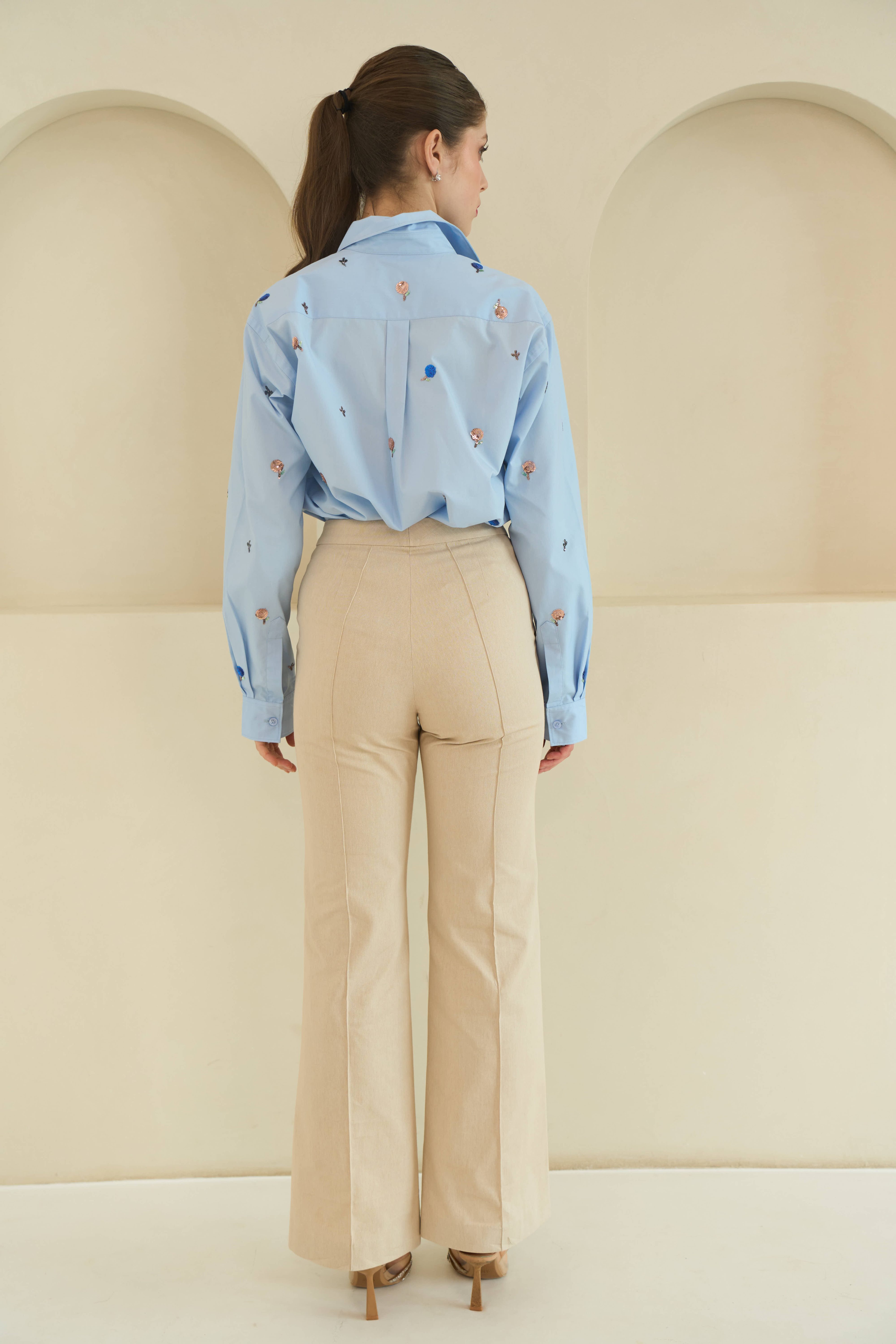 Zoe Pants in Oat