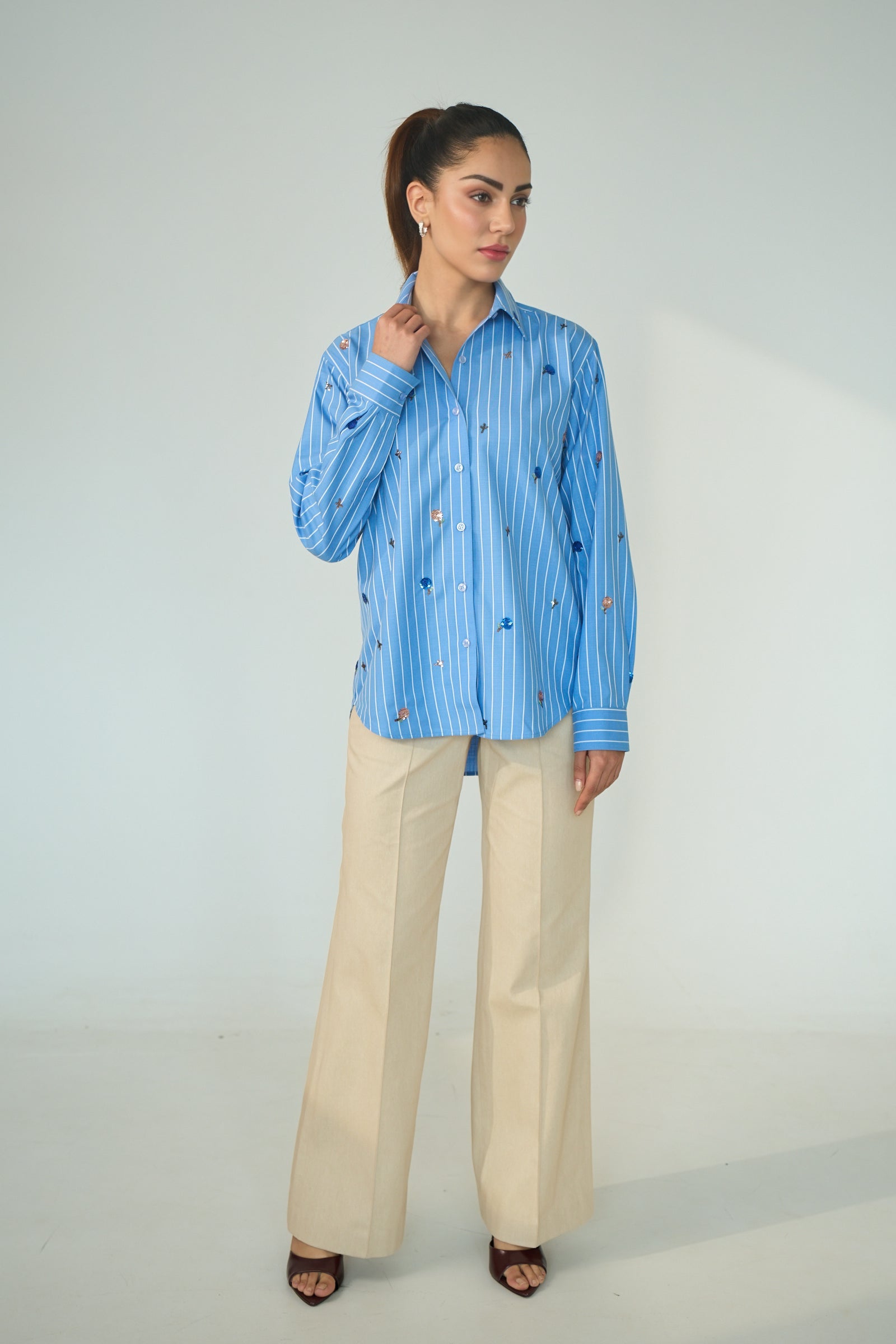 Daisy Embroidered Shirt