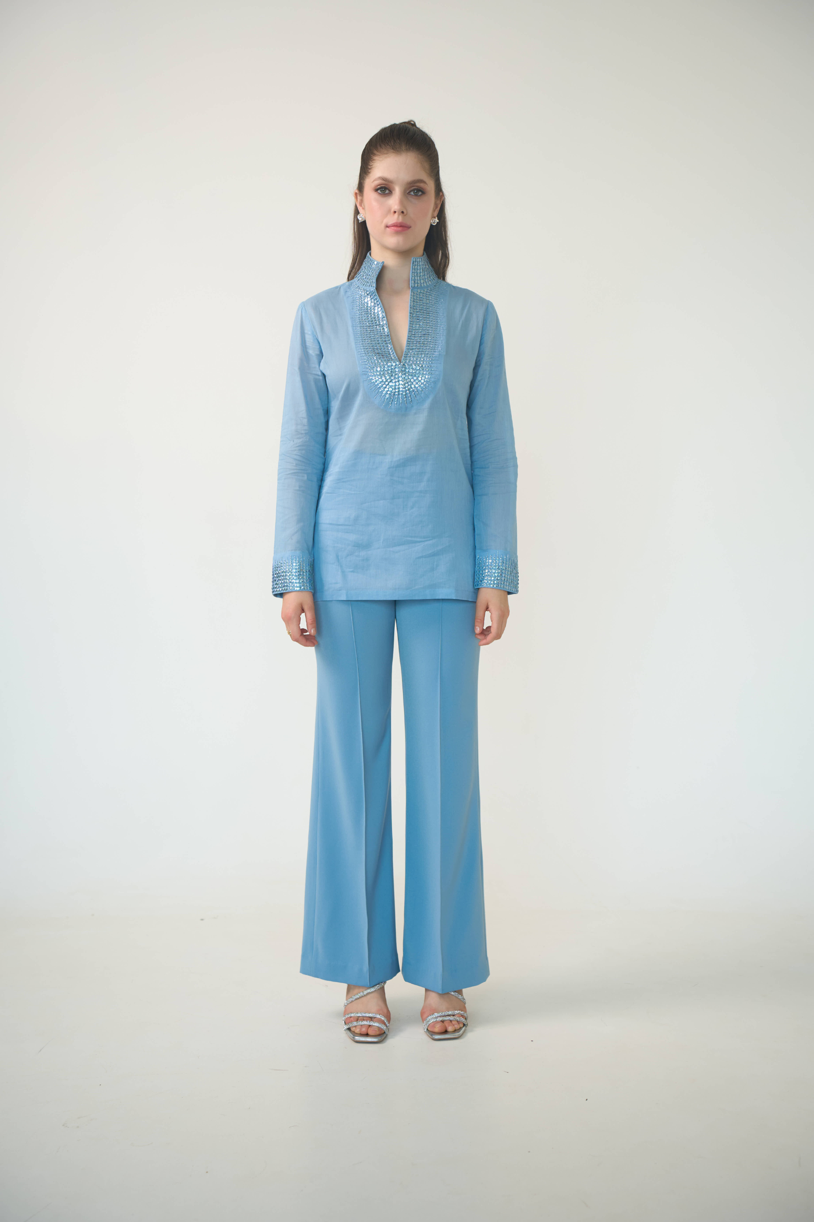 Seraphina Tunic in Cornflower Blue