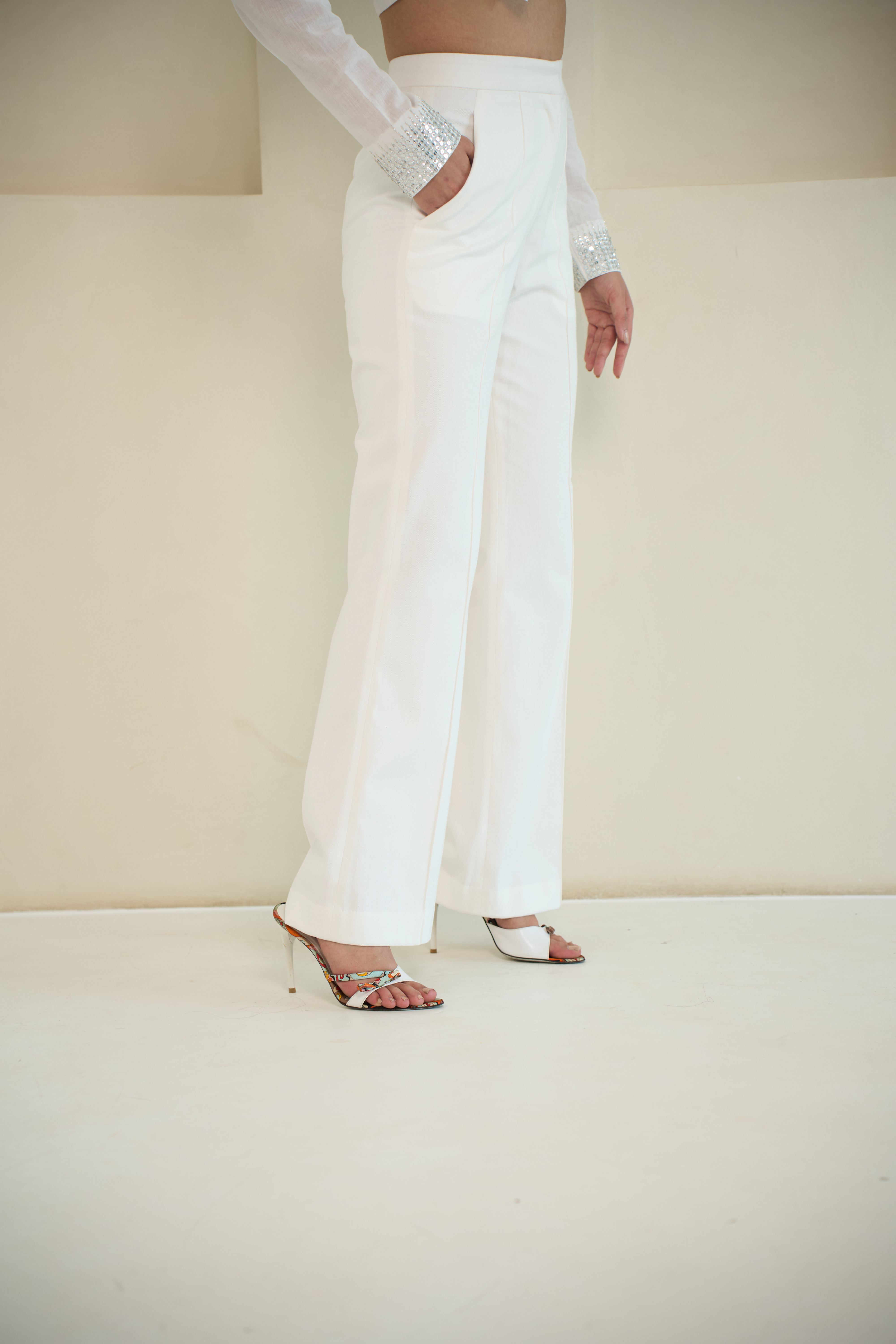 Zoe Pants in Ivory