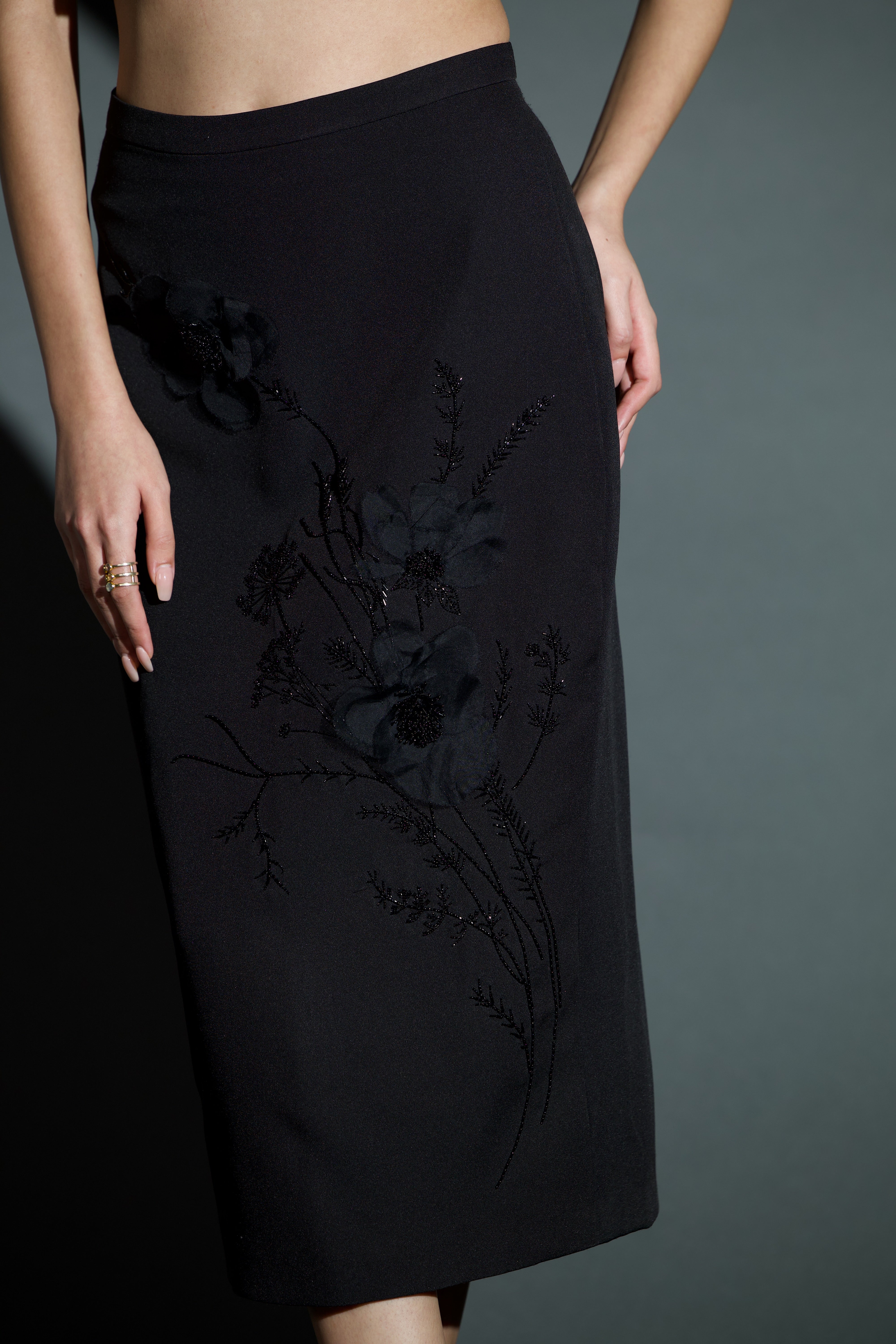 Adele Spray Pencil Skirt