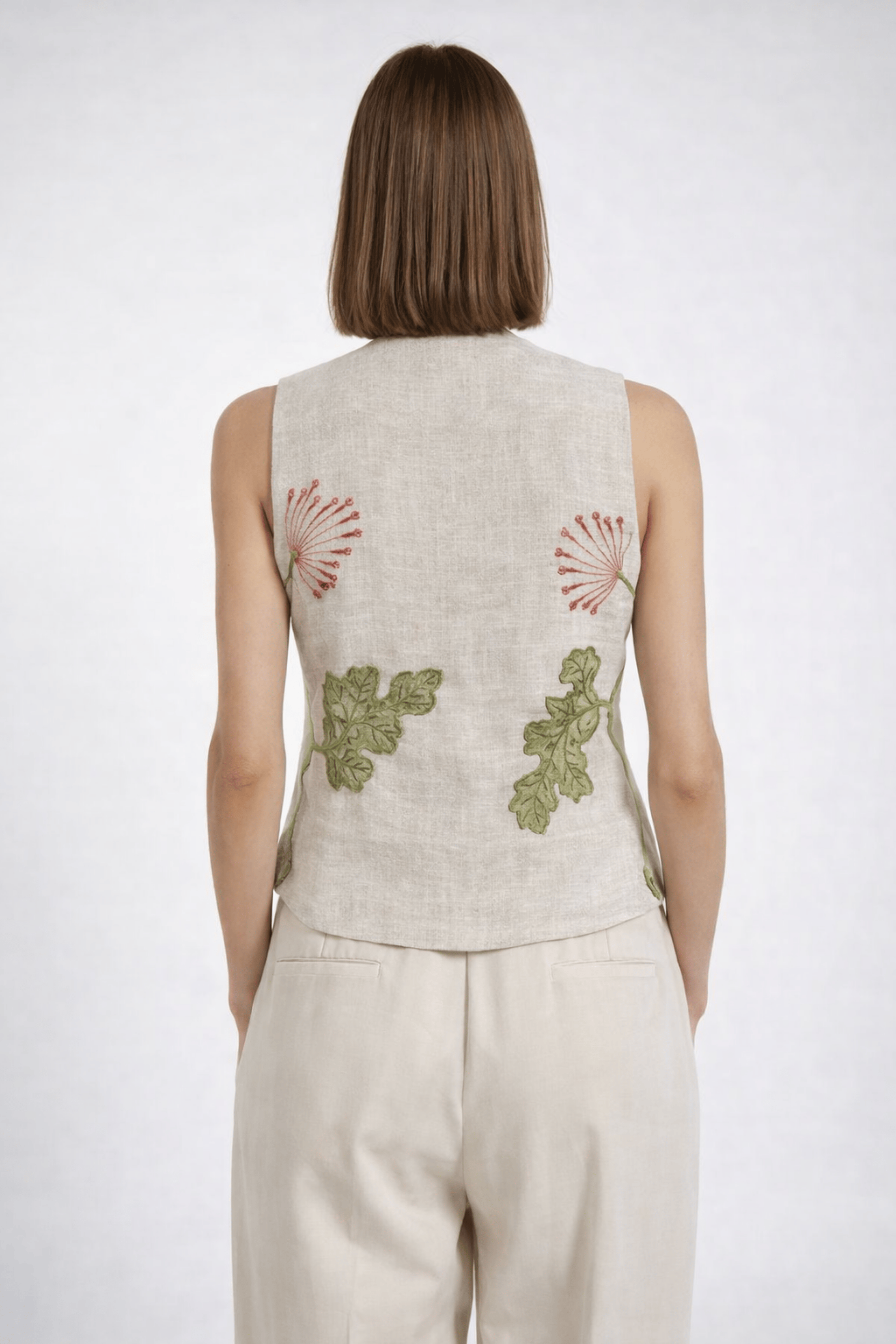 Botanical Linen Vest