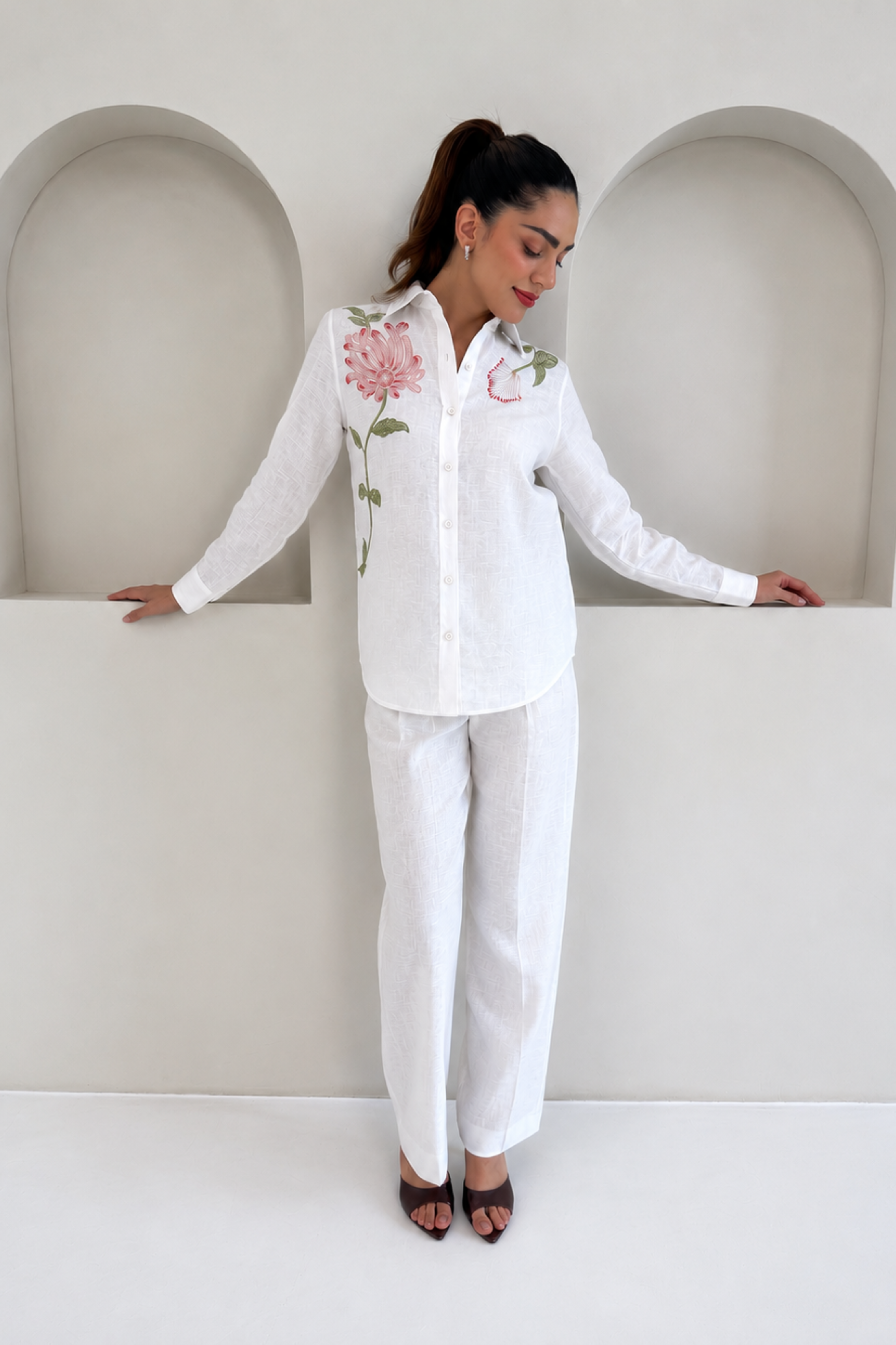 Botanical Shirt in Ivory