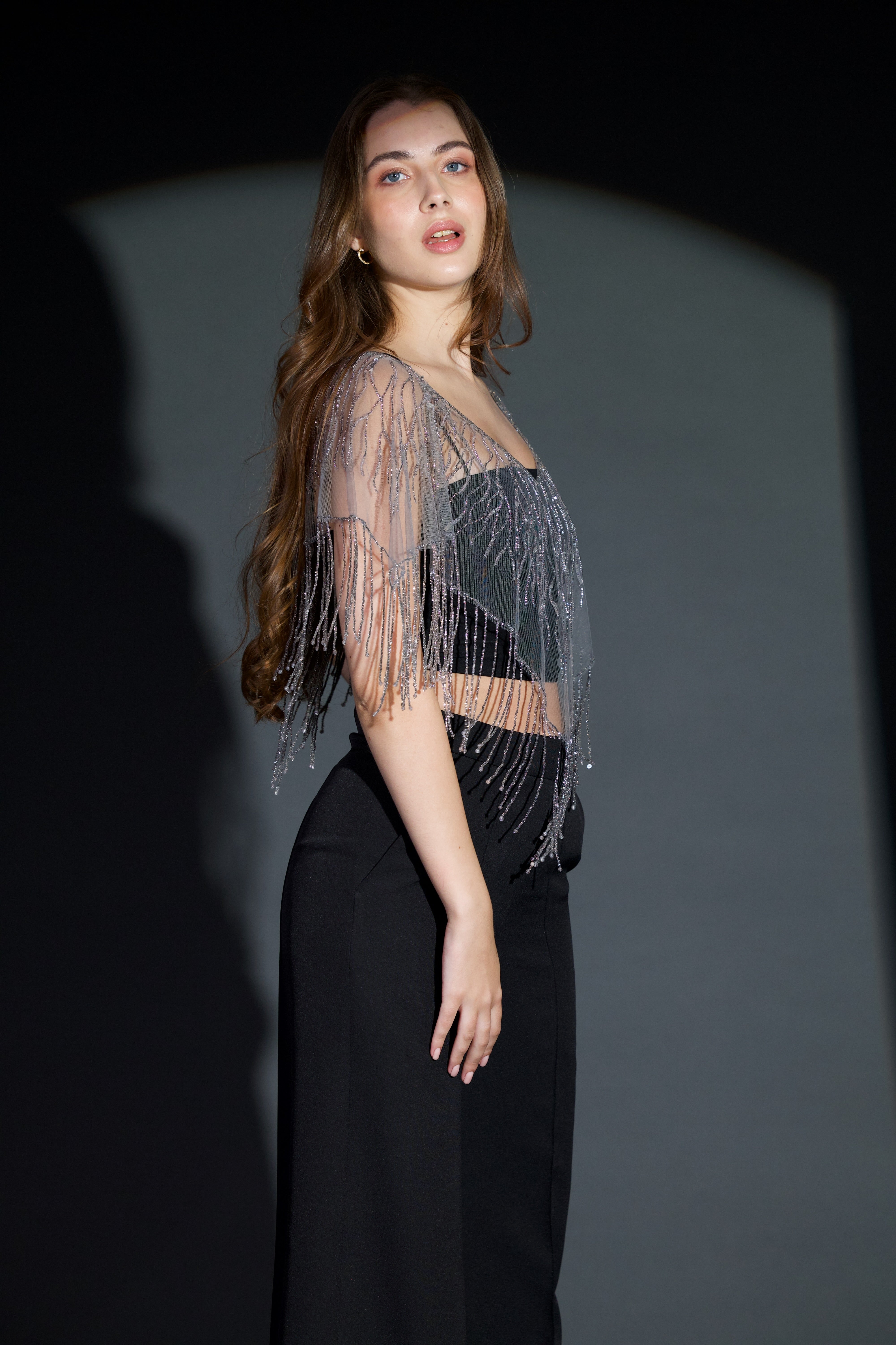 Seville Cape in Antique Silver
