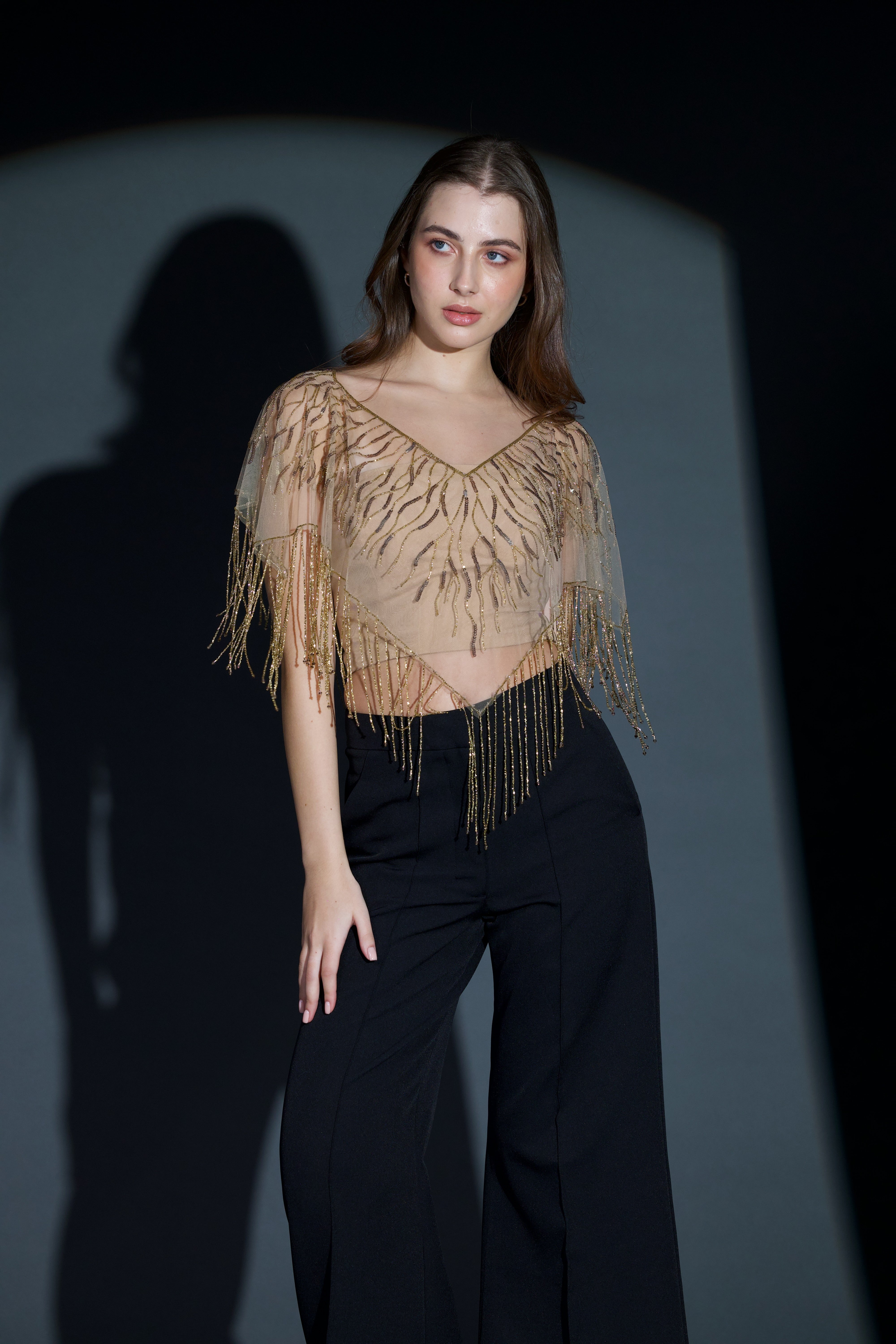 Seville Cape in Antique Gold