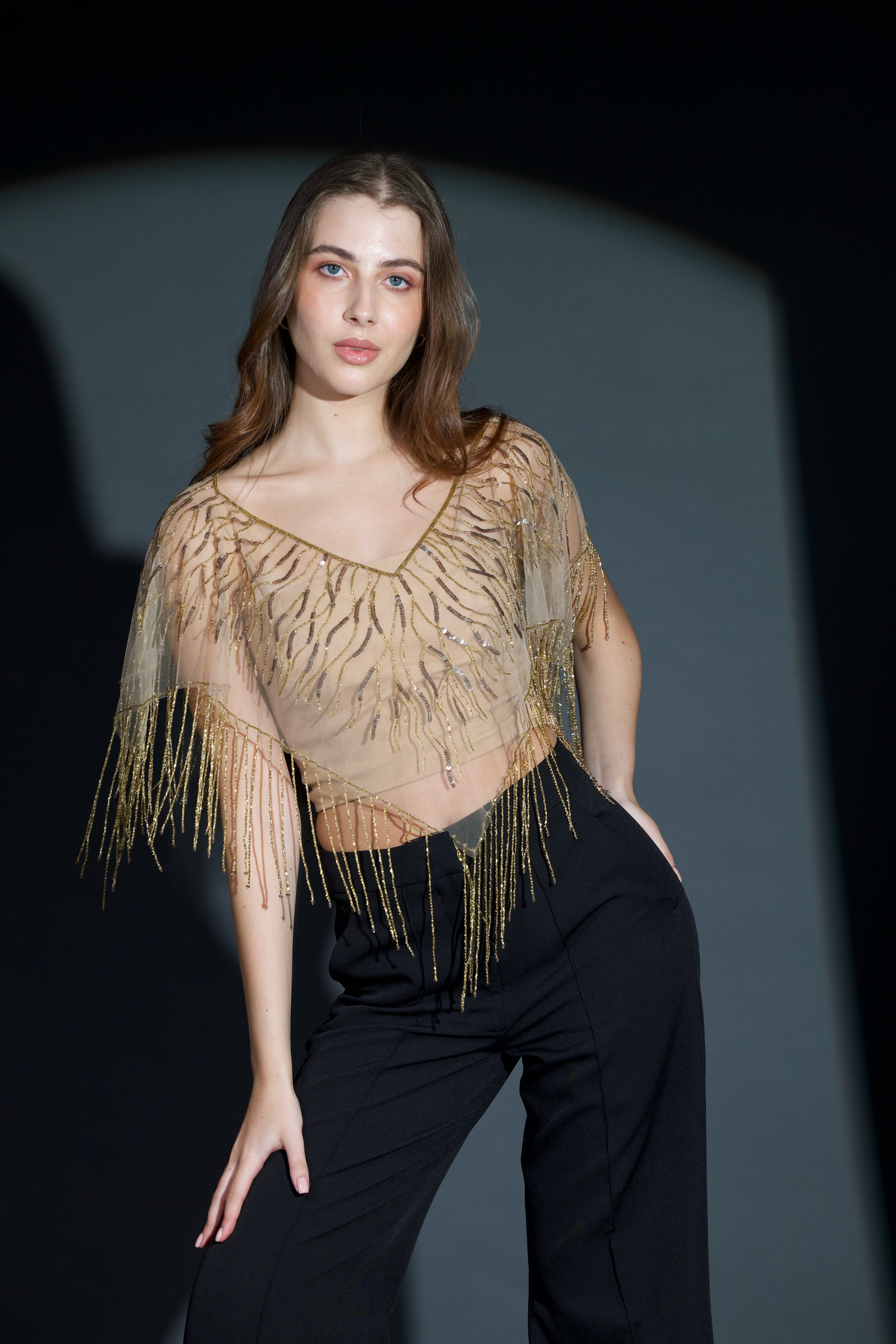 Seville Cape in Antique Gold
