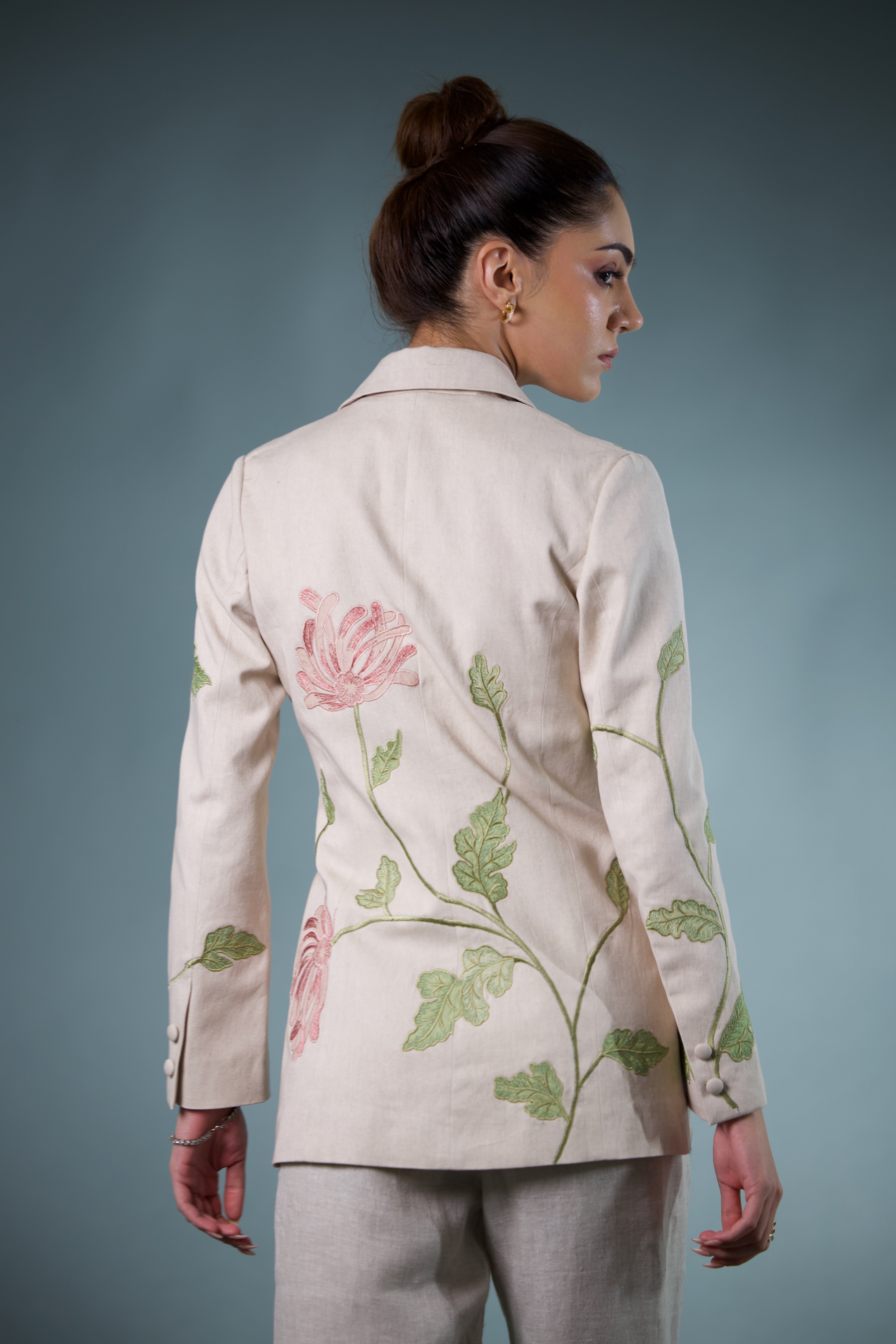 Botanical Twill Blazer