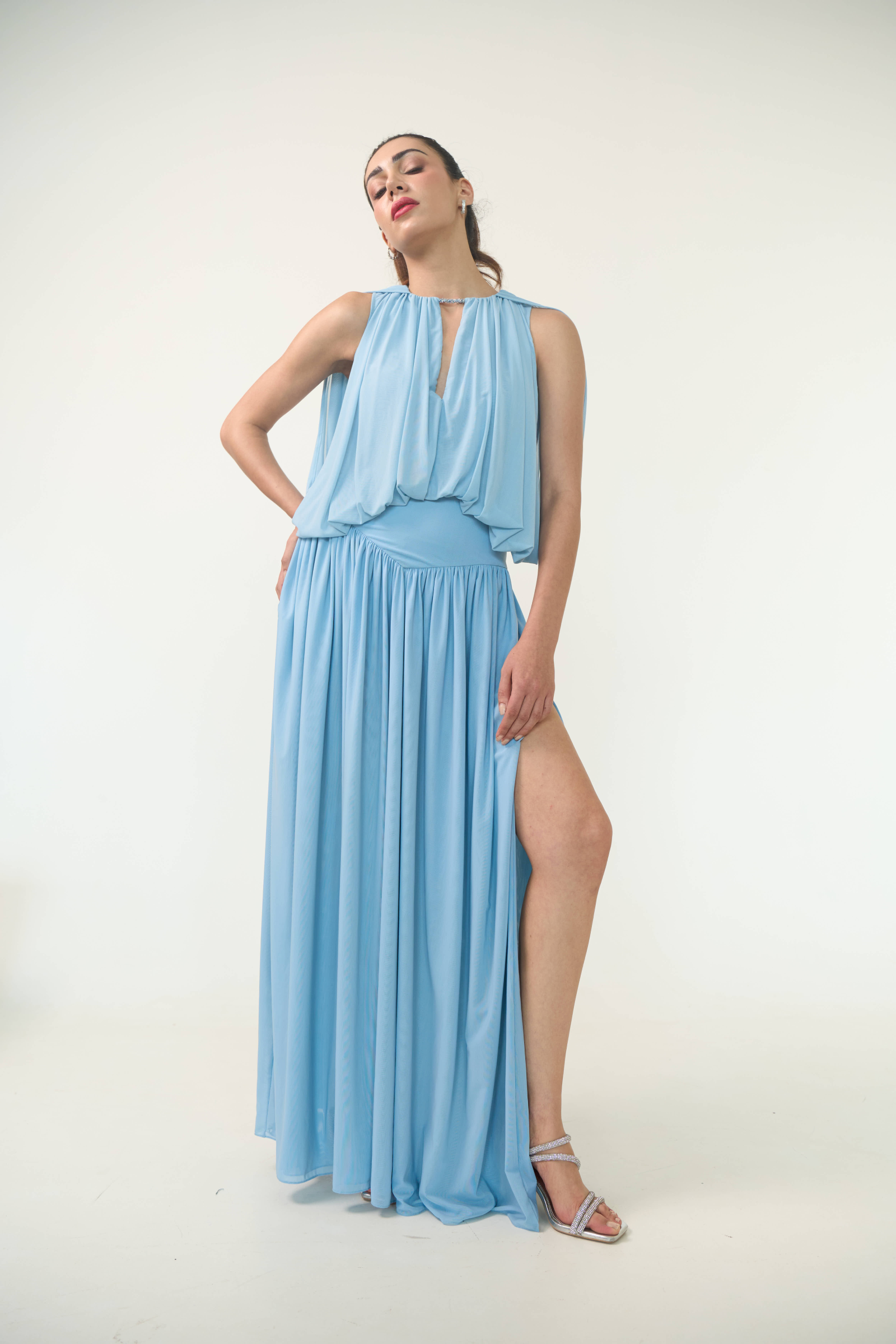 Georgina Skirt in Cornflower Blue