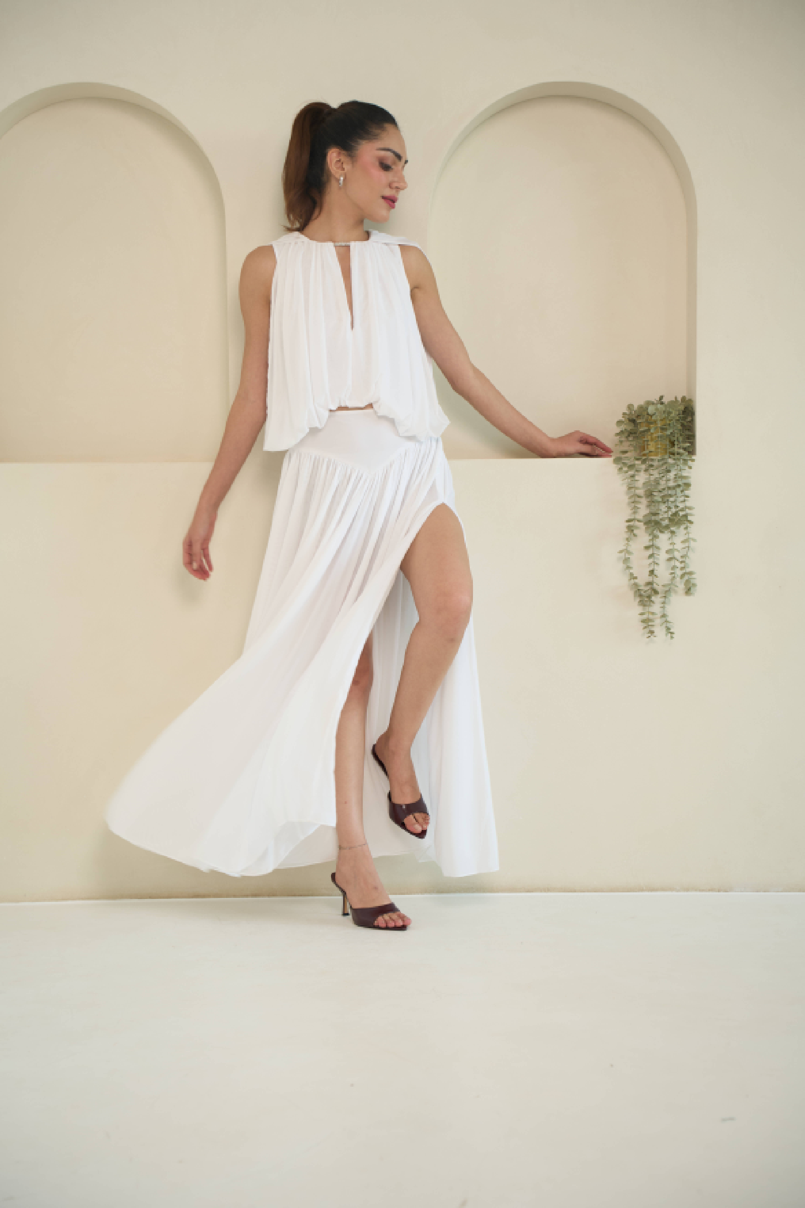 Georgina Skirt in White