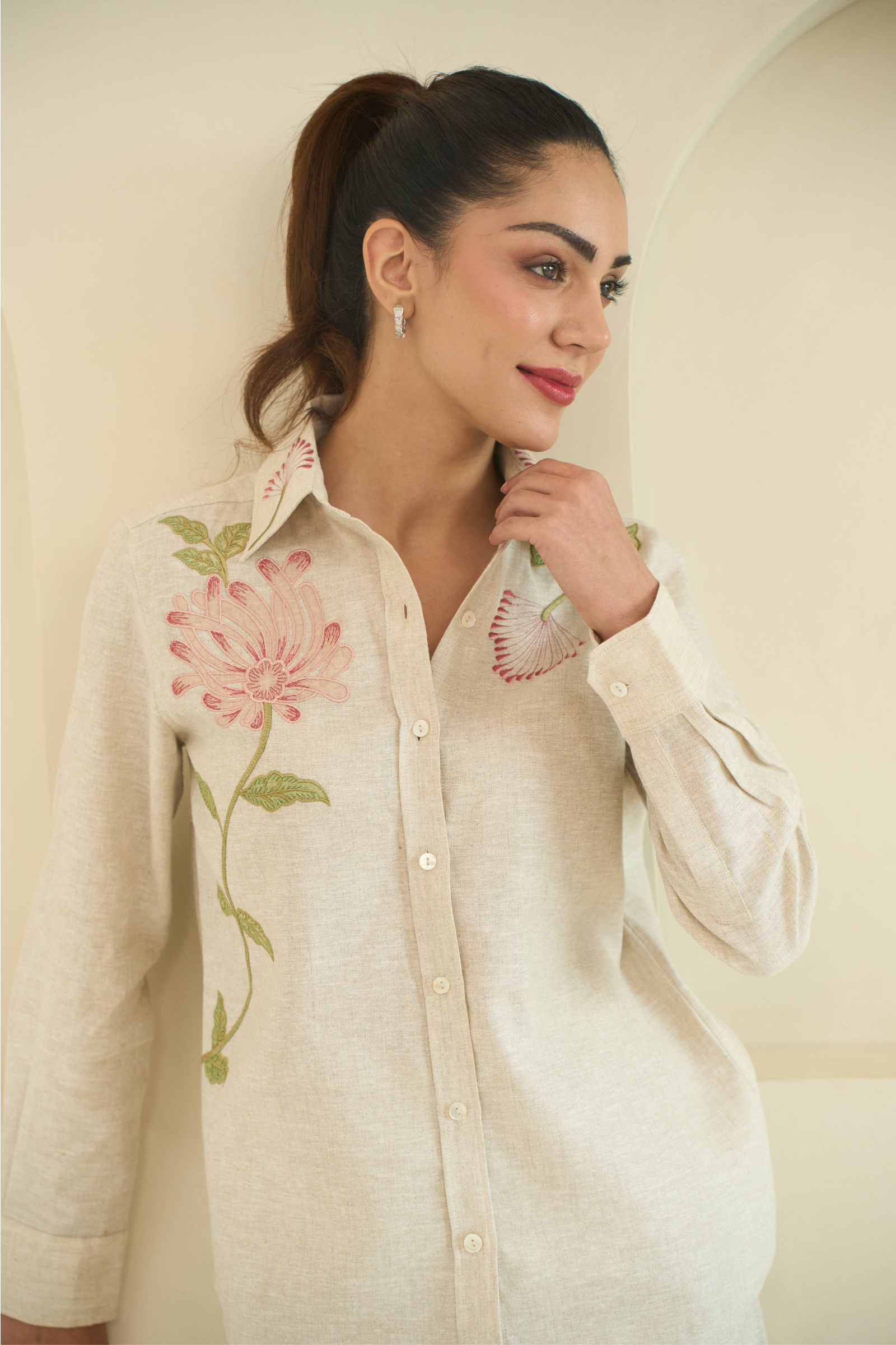 Botanical Shirt in Oat