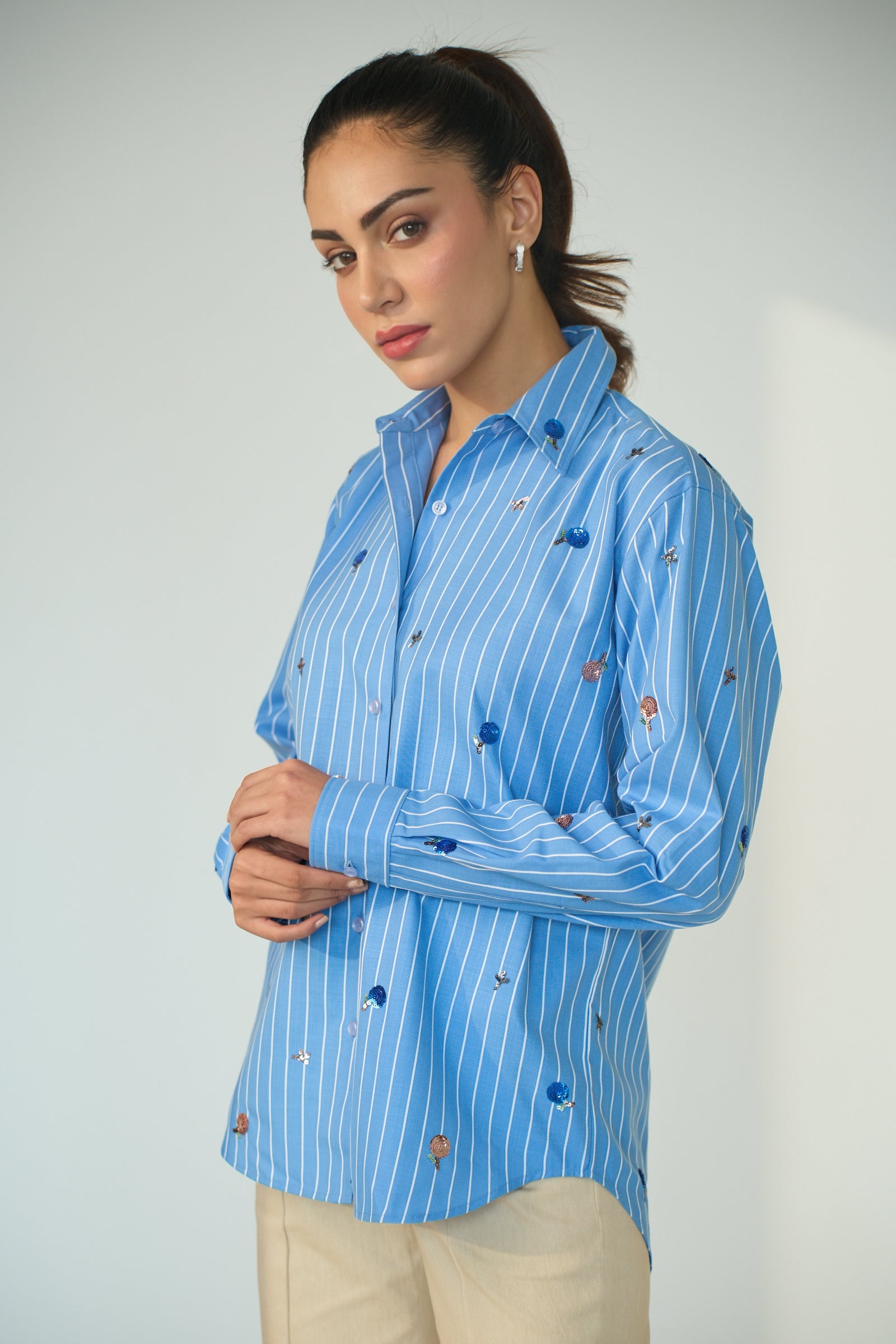 Daisy Embroidered Shirt