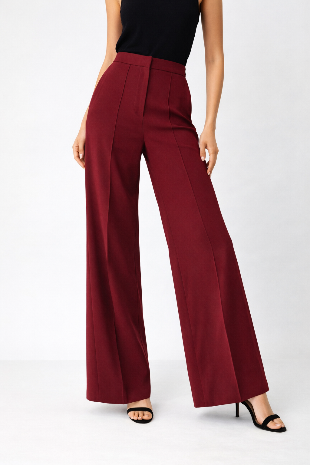 Leggy Pants in Burgundy