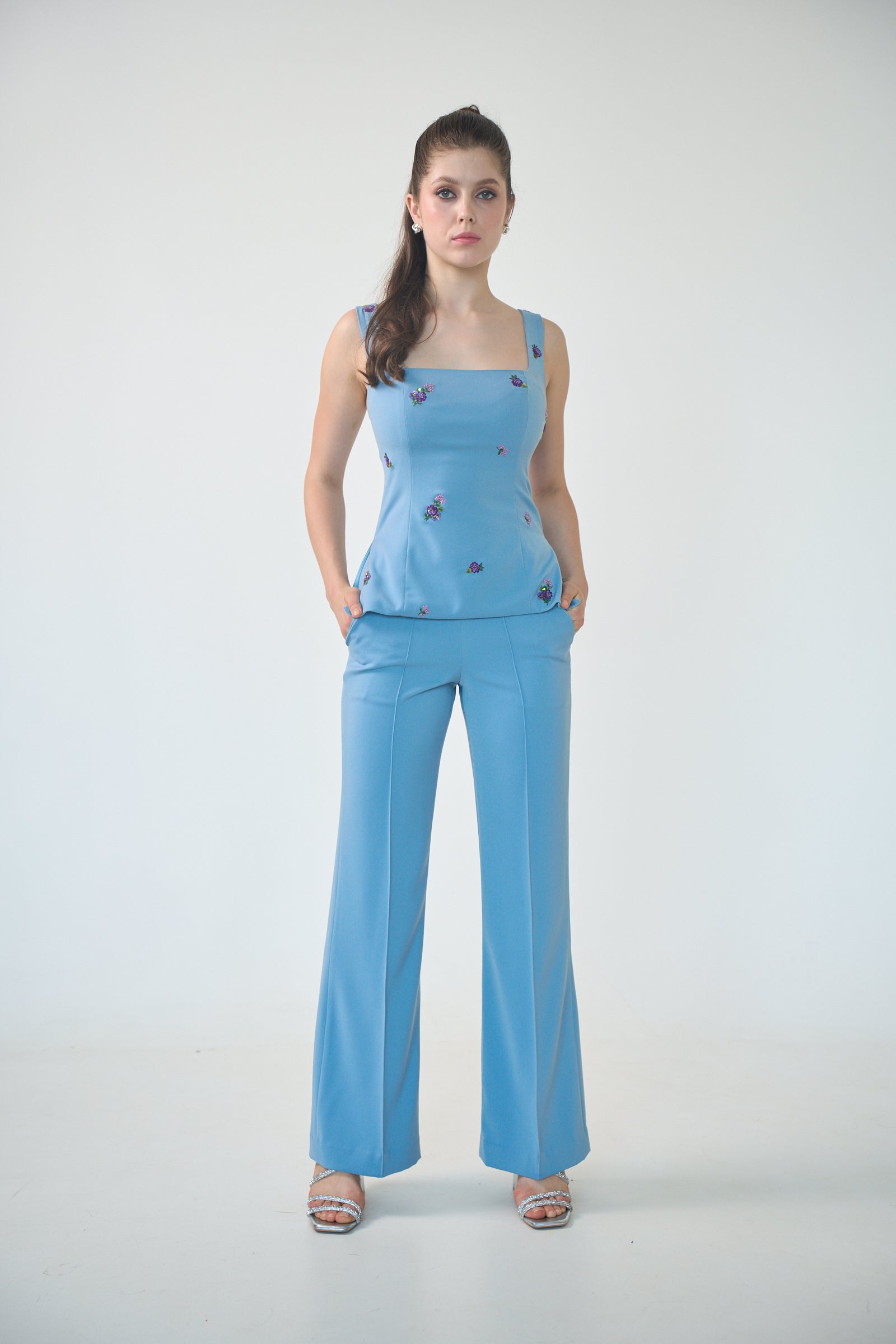 Gigi Pants In Cornflower Blue