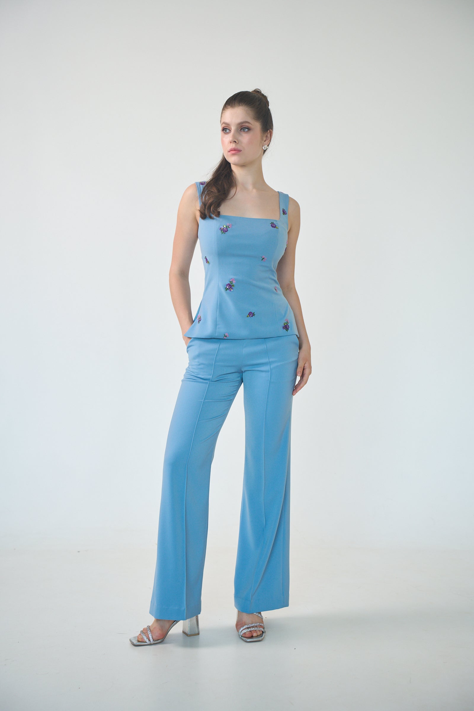 Gigi Pants In Cornflower Blue