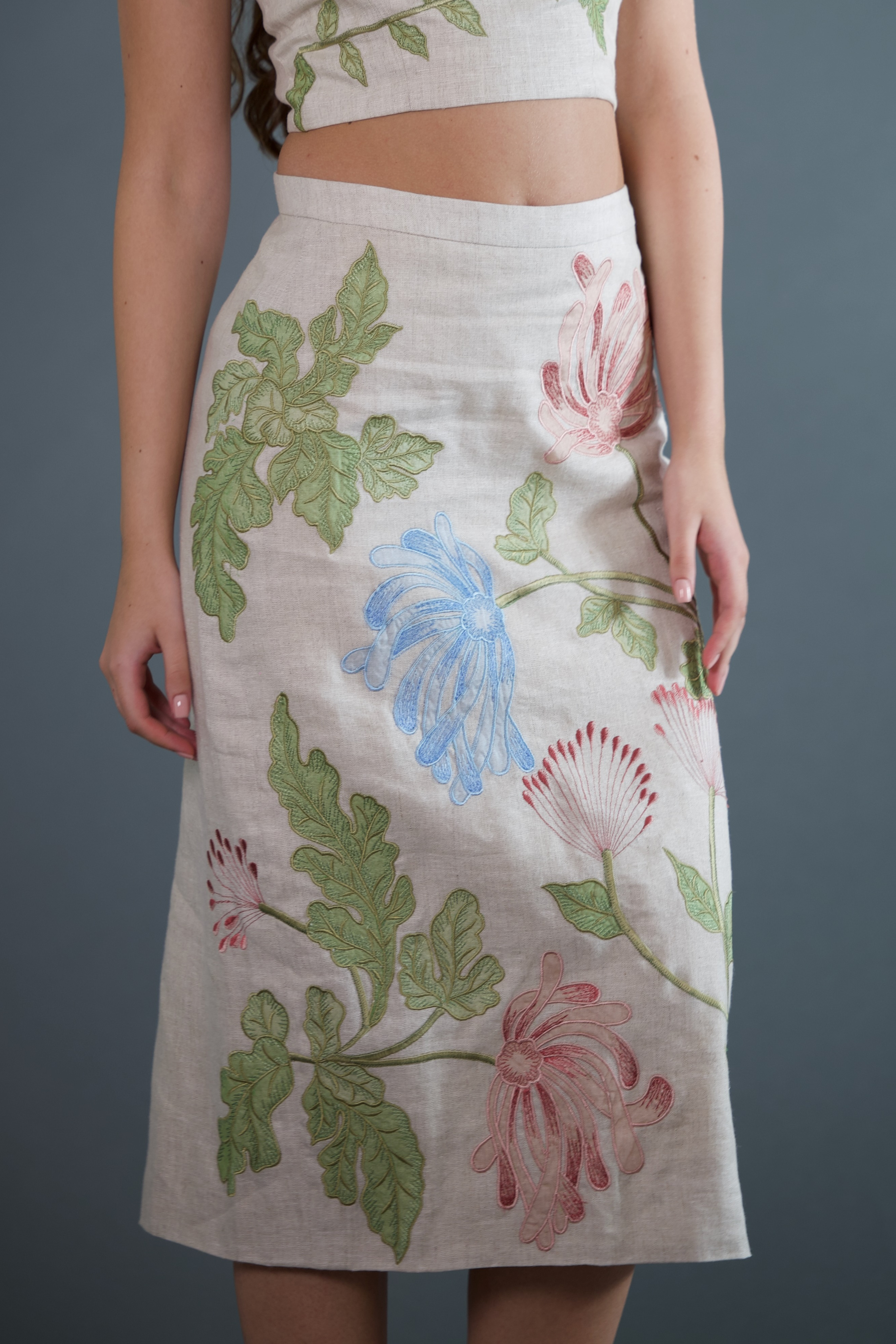 Botanical Pencil Skirt