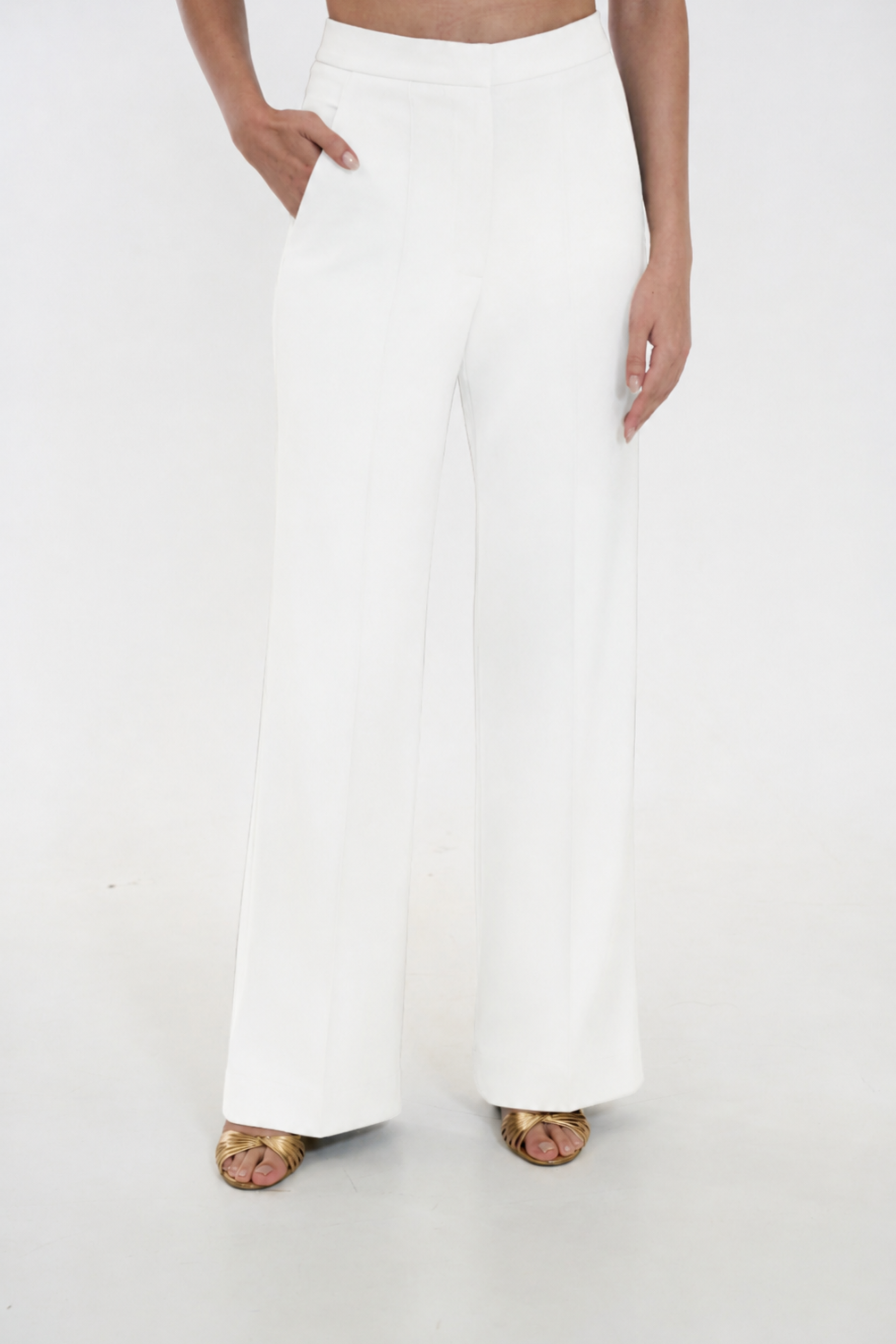 Straight Pants in Ivory