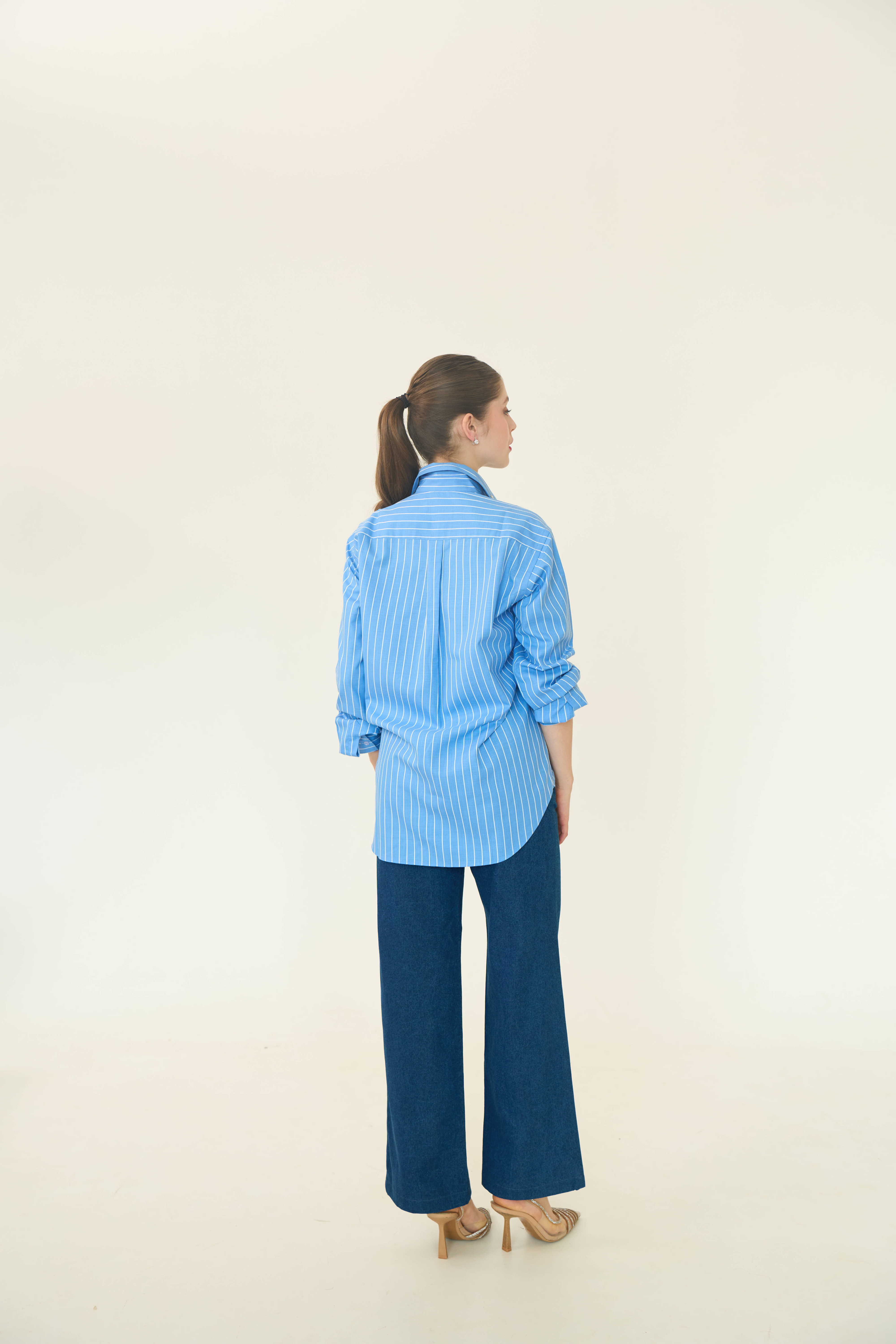 Striped Crystal Heart Shirt