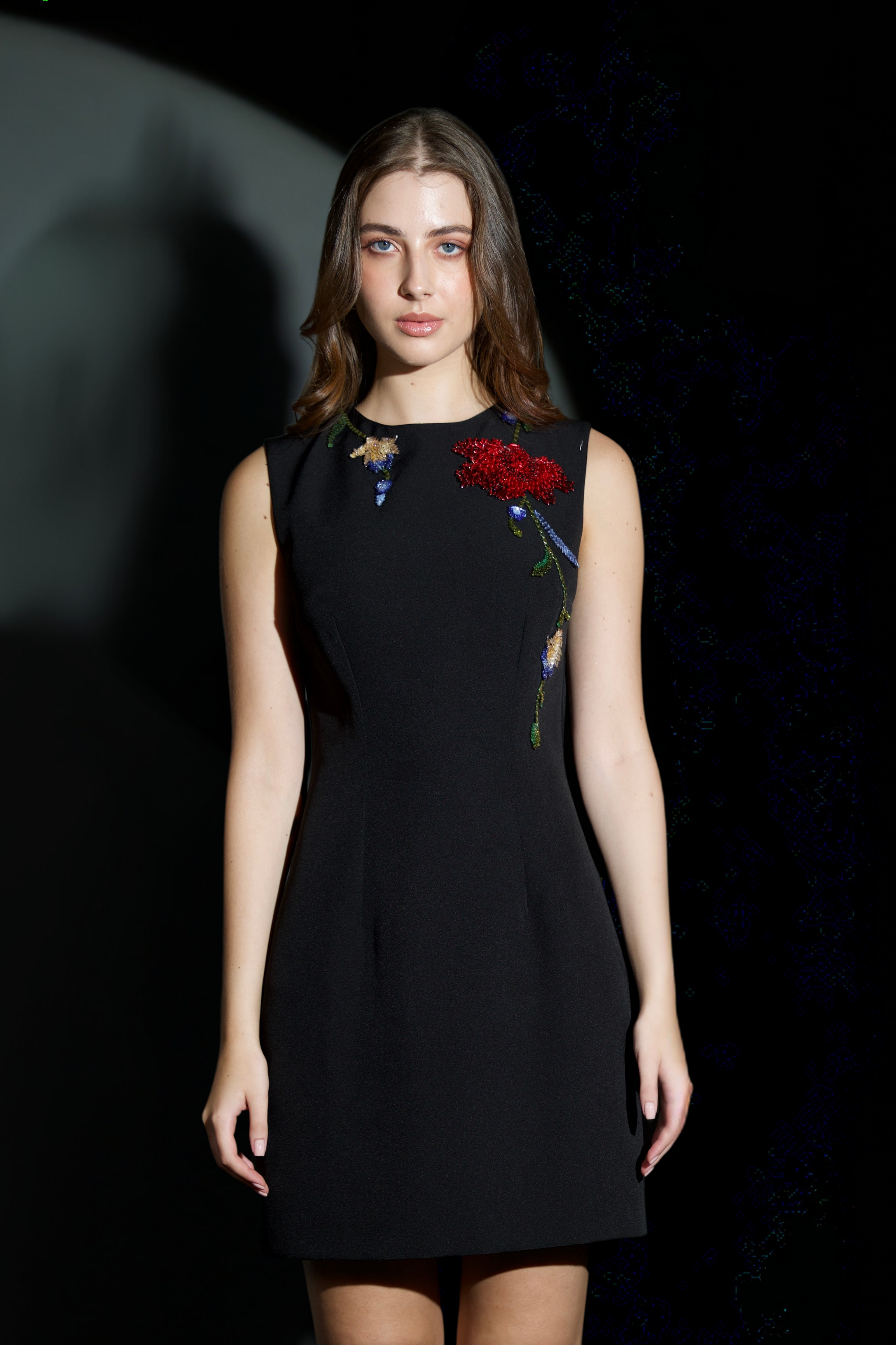 Kylie Shift Dress in Black