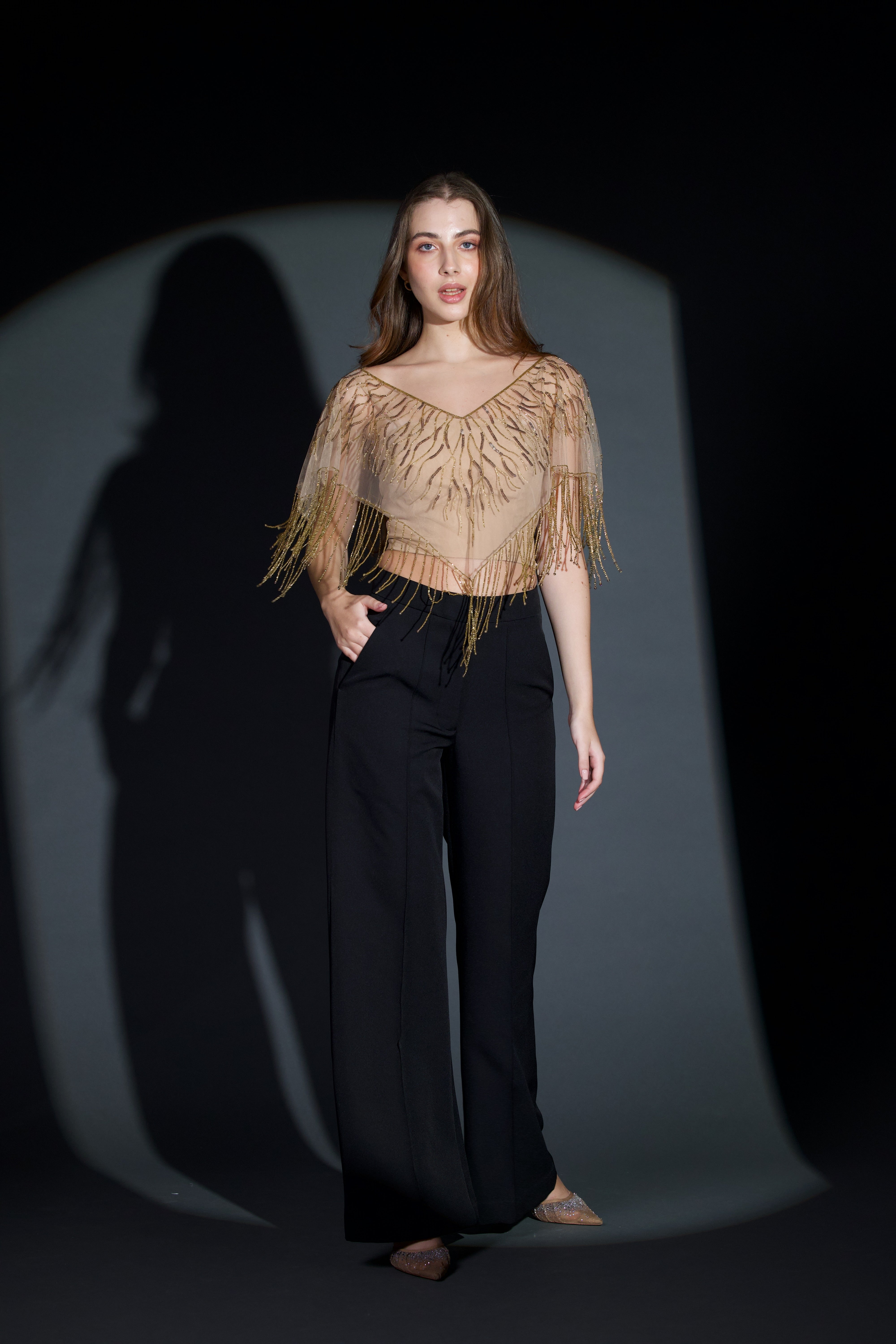 Seville Cape in Antique Gold