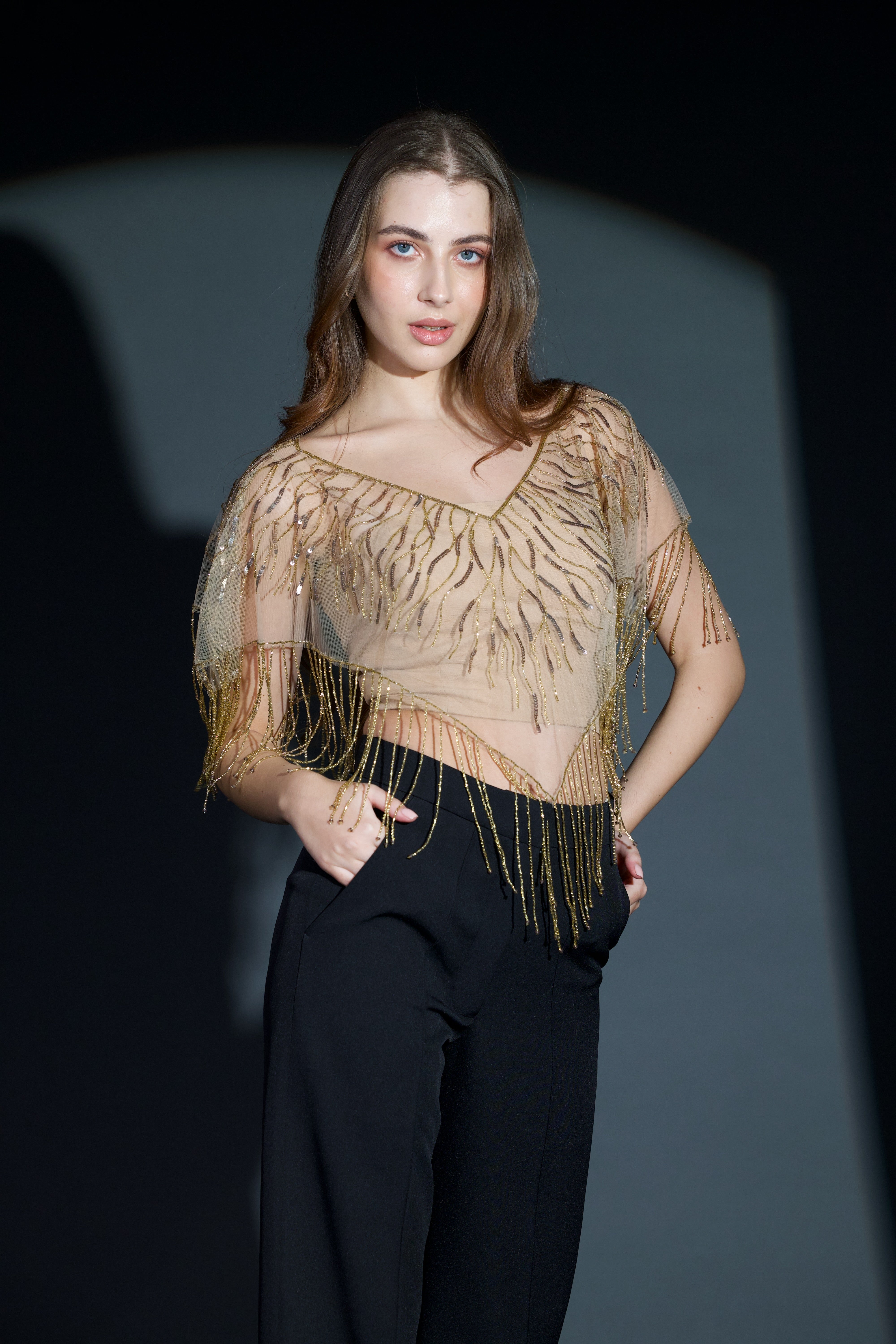 Seville Cape in Antique Gold