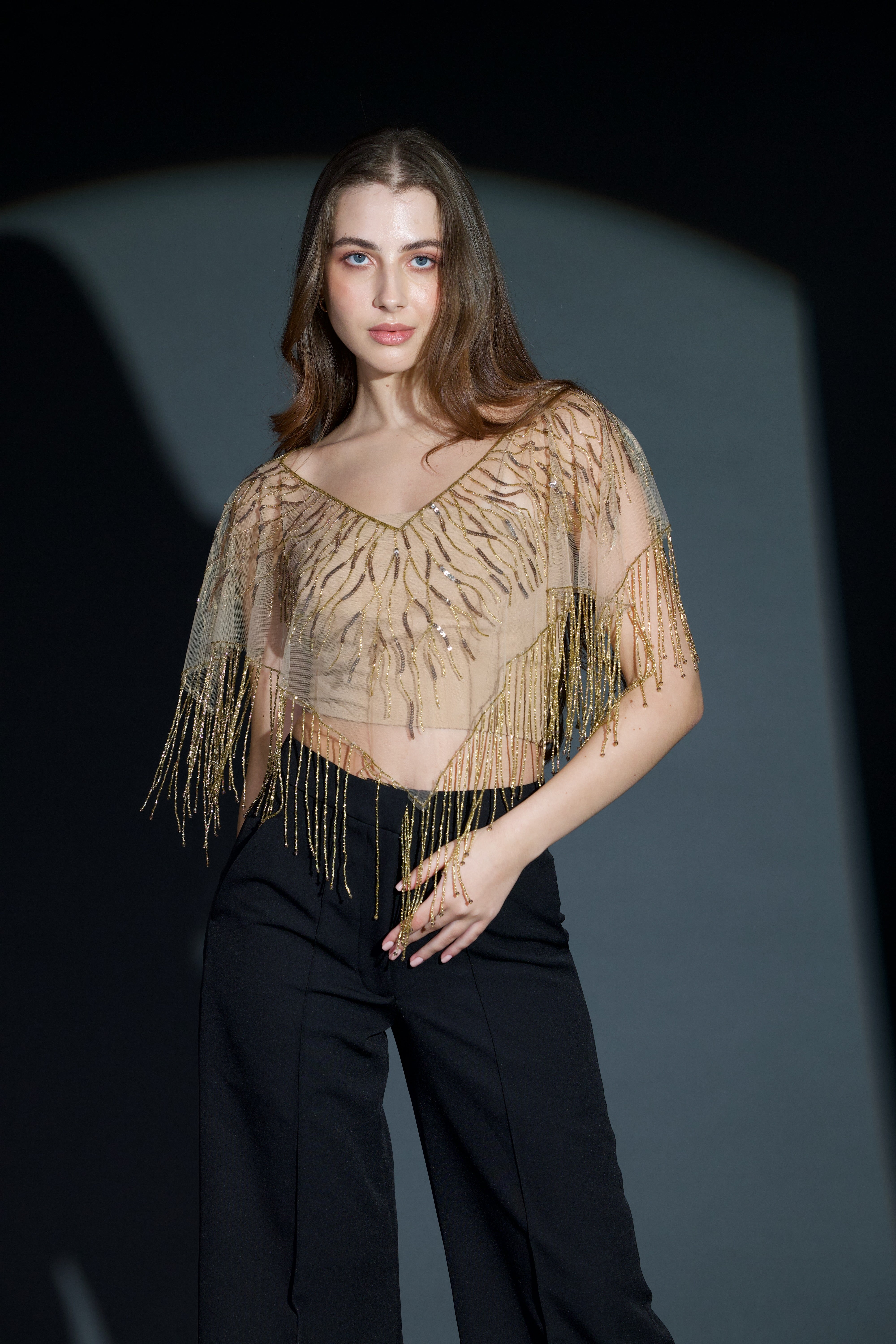 Seville Cape in Antique Gold